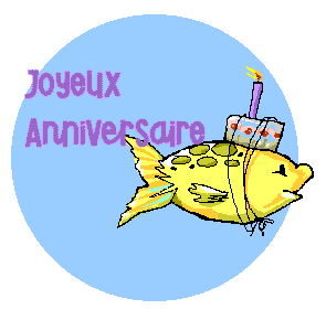 Gif animé joyeux anniversaire poisson